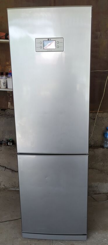 купить бу бойлер на 100 литров: Холодильник LG, Б/у, Двухкамерный, Total no frost, 60 * 190 * 60