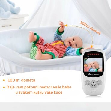 Kompleti za video nadzor: Video bebi monitor sa kamerom i LCD ekranom 2.4" - 2.4" — 10