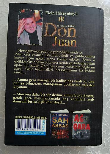 phardi çanta: PULSUZ

“13-cü həvari, 141-ci Don Juan” — Elçin Hüseynbəyli — 2