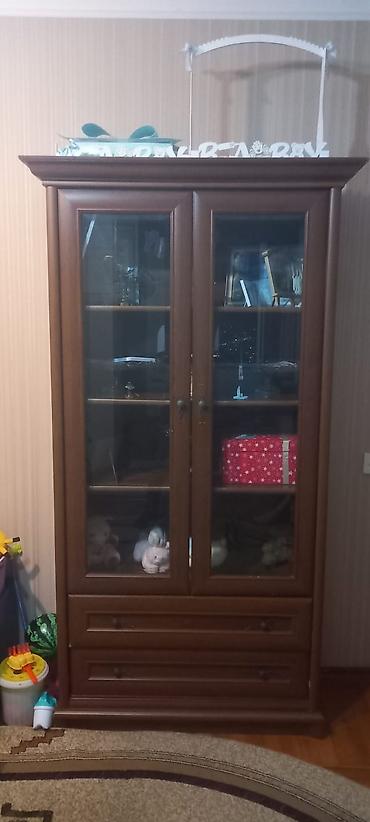 Ev və bağ: Qonaq otağı üçün vitrin və TV tumbası dəsti - Rəng: qara-bej — 5