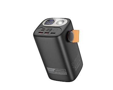 power case: 🔋 POWER BANK HOCO DB160 ASTRUM PD100W — 60000MAH, ЧЁРНЫЙ ⚡ Суперёмкий — 2