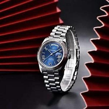 Ručni satovi: PAGANI DESIGN PD-1783 - 40mm - Plava- Rolex Day-Date Homage Potpuno — 6