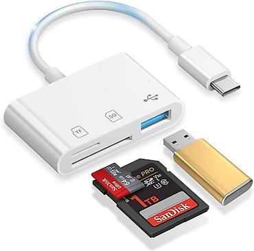 micro sd v30: Многофункциональный кард-ридер/хаб с USB‑C - Интерфейс: USB‑C — 1