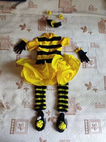 прокат карнавальных костюмов в бишкеке: Карнавальное платье пчёлка. Возраст 5-7 лет. В комплект входят
