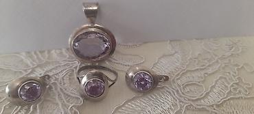 Серебряные наборы украшений: Набор украшений, Проба 925, Женские, Б/у — 4