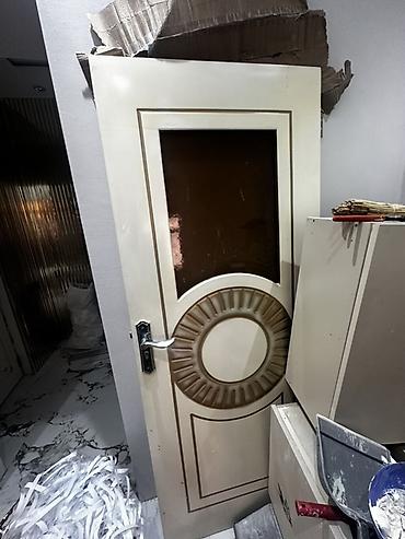 plasmas qapi: MDF qapı – dekorativ şüşəli model - Material: MDF əsaslı, üzəri — 5
