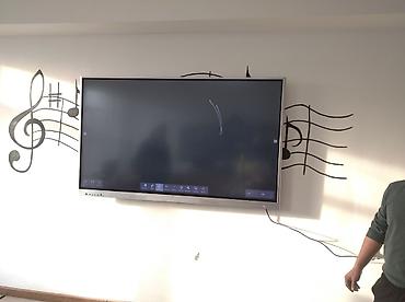 Установка другой техники: Установка интерактивной панели (продажа и установка кранштейнов на — 2