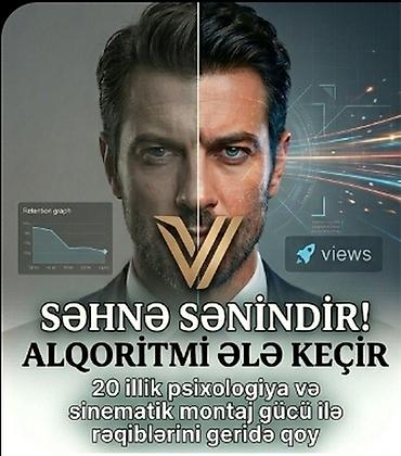 Услуги: Süni İntellekt (AI) Və Edit Proqramlari ilə Dəstəkli Video Montajı — — 2