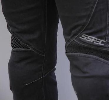 Farmerke: Muške motociklističke farmerke – tamno siva - Kroj sa ojačanjima i — 10