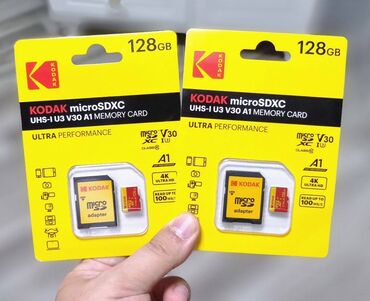 домофон: Kodak Ultra 128 Gb Yaddaş Kartı Uhs-3 Klass 10 4K çəkiliş üçün Sürət