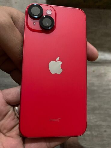 Apple iPhone: IPhone 14, Б/у, 128 ГБ, Красный, Наушники, Зарядное устройство, Защитное стекло, 94 %
