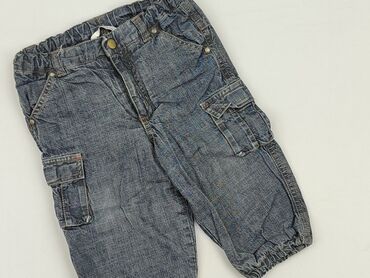 kraina lodu ubrania dla dziewczynek: Spodnie jeansowe, H&M, 9-12 miesięcy, stan - Bardzo dobry