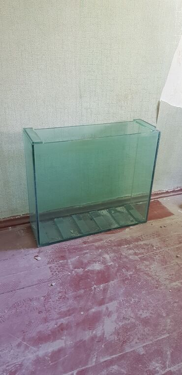 корм для рыб: Аквариум. 70 см х 60 см глубина 22 см. стекло 1 см. очень удобный