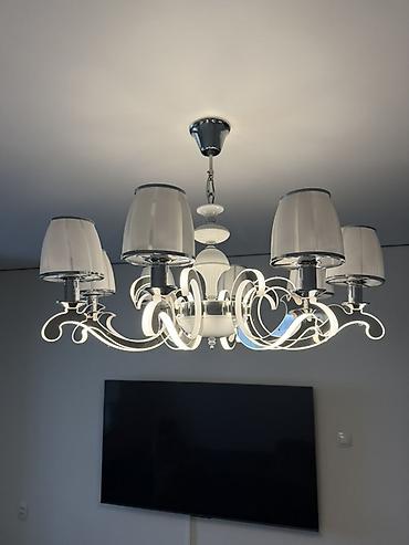 smart light: Потолочная люстра с декоративными плафонами и LED-элементами - — 2