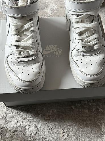 nike air force 1: Nike Air Force 1 High – ağ rəng Originaldı go sportdan alınıb 240 — 1