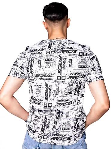 Футболки: Футболки оптом - Модель: мужская футболка с круглым вырезом - — 4