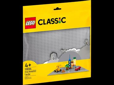 Игрушки: Lego Classic 11024 Серая базовая пластина🩶 рекомендованный возраст