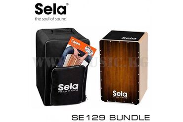 музыкальные инструменты: Кахон sela se 129 en cajon varios bundle brown (рюкзак, обучающее