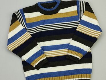 sweterek niebieski: Sweterek, 9 lat, 128-134 cm, stan - Idealny
