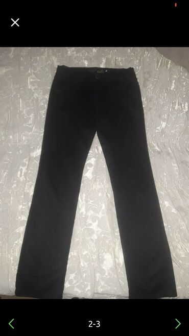 зимние брюки мужские: Джинсы и брюки, цвет - Черный, Новый