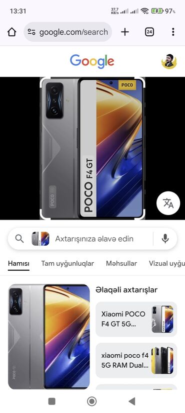 айфон купить в баку: Poco F4 GT, rəng - Boz