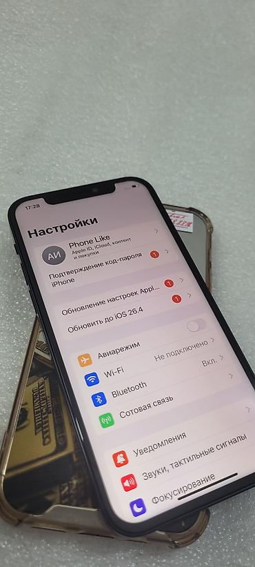 Apple iPhone: IPhone 12, Б/у, 128 ГБ, Черный, Чехол, 76 % — 5