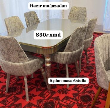 restoran ucun stol stullar: Masa və oturacaqlar