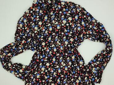 bluzka w geometryczne wzory: Hema, Women's blouse, size L (EU 40)