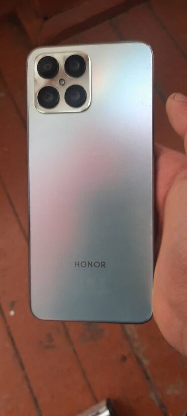 telefon honor x8: Honor X8a, 128 GB, Barmaq izi, Face ID