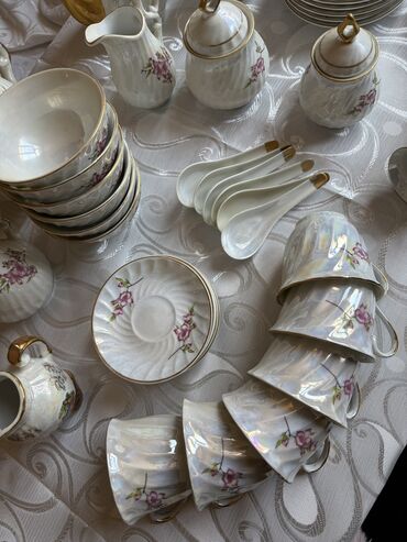 Nahar dəstləri və servizlər: Nahar dəsti, rəng - Ağ, Keramika, 6 nəfərlik, Rusiya — 3