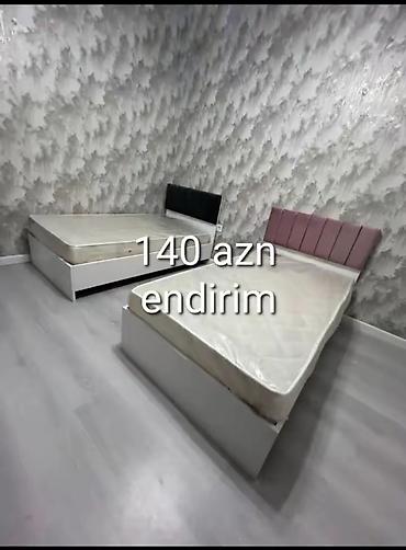 matras alti demir: İki ədəd tək nəfərlik çarpayı dəsti - Ağ rəngdə korpus, yumru künclü — 1