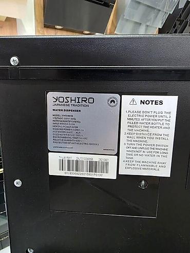Su üçün kulerlər və dispenserlər: Su dispenseri Su Dispenseri YOSHIRO YWD-B91B Xüsusiyyətləri: Su — 10