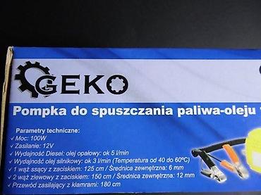Ostali električni alati: GEKO G00948 – Električna pumpa za ispuštanje goriva i ulja, 12V - — 4