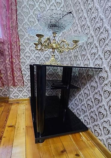 ТВ-стенды: Б/у, Угловой ТВ стенд, С полками, Стеклянный — 2