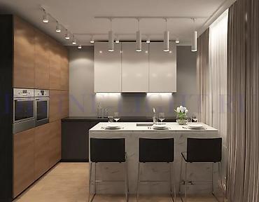 Потолочные работы: Натяжные потолки с трековыми светильниками Парящие потолки Теневые — 5