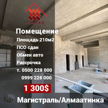 помещения производство: Продаю Магазин В жилом доме, 210 м², ПСО (под самоотделку), Отдельный вход, 1 этаж