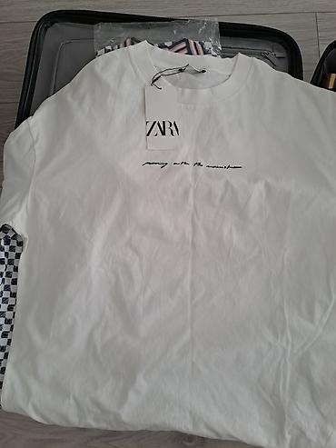pull and: Мужская футболка, L, XL, 2XL, Zara, Новый, цвет - Белый, Самовывоз, Платная доставка — 5