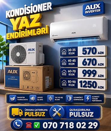 кондиционер бу с установкой: Kondisaner anbardan satiş.30-35kv -480 azn.Qimləetlər aşagina — 9