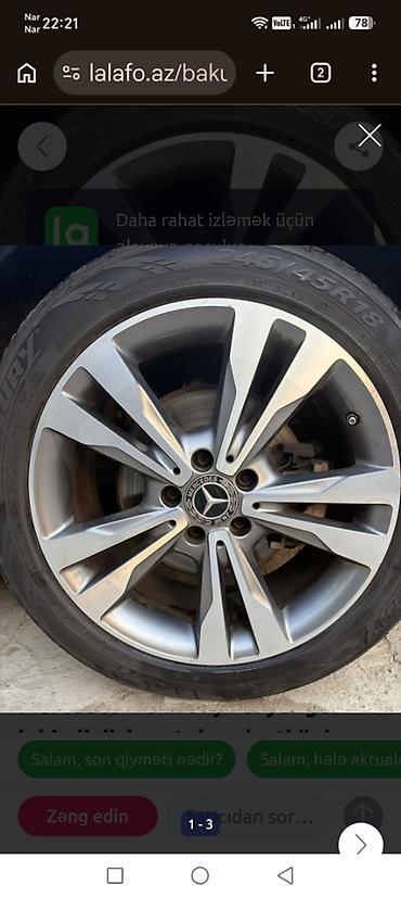 taker: İşlənmiş Disk təkər AMG 245 / 40 / R 18, 5 Boltlu — 5