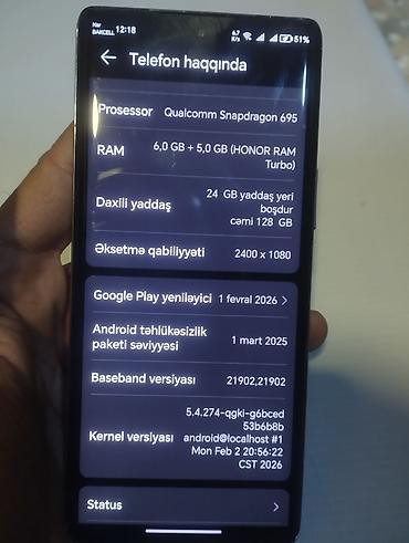 x96 android box: Honor X9a, 128 GB, rəng - Mavi — 3