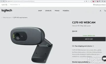 Web kamere: *** AKCIJA *** #2165 Logitech Web kamera C270 HD; C270 HD Web kamera — 1