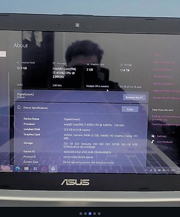 lumya 620: ASUS noutbuk ASUS (15.6" sinifli Salam parametirləri şəkildə var boş — 6