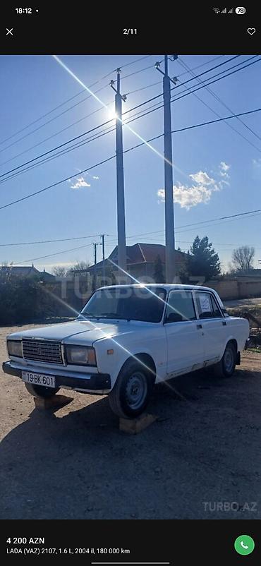 niva siti satilir: VAZ (LADA) 2107: 1.6 l | 2004 il 180000 km Sedan — 2