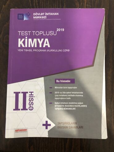 kimya: Kimya 2ci hisse 2019