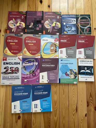 Testlər: Test topluları Riyaziyyat inglis dili rus dili Hər biri 3azn Сборники