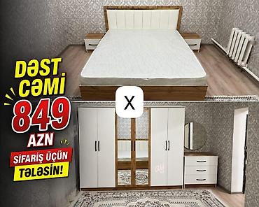 divar asilqan: Yataq otağı mebel dəsti Tərkibi: - Geniş iki nəfərlik çarpayı – — 1