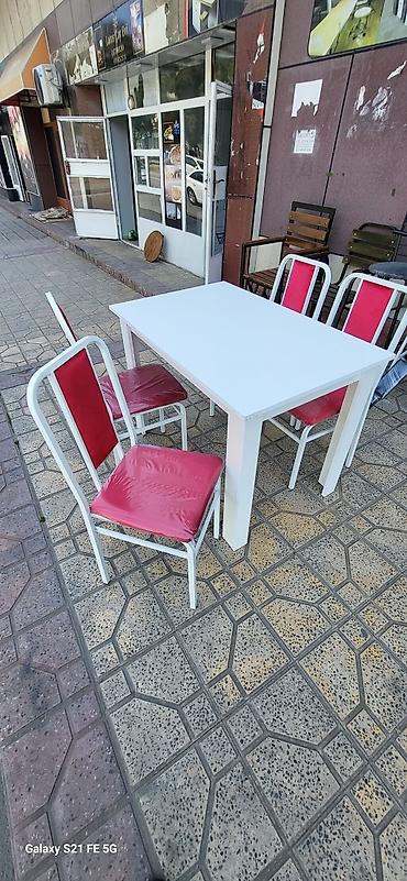 masa satisi: Mətbəx üçün, Yeni, Açılmayan, Dördbucaq masa, 4 stul — 2