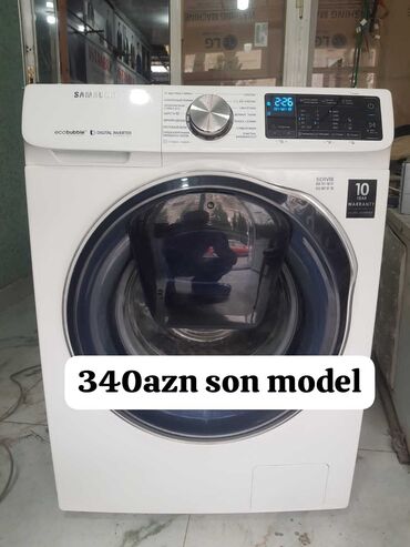 Paltaryuyan maşınlar: Paltaryuyan maşın Samsung, 10 kq, İşlənmiş, Avtomat, Qurutmasız, Kredit yoxdur