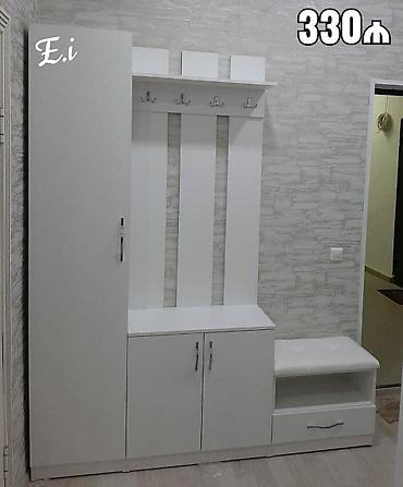 qapi plasmas: Ağ rəngdə dəhliz üçün çoxfunksiyalı dolab-giriş sistemi — 1