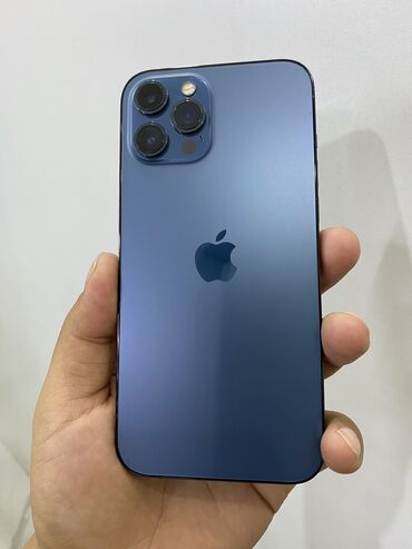 iphone 12 pro max цена бу: IPhone 12 Pro Max, 256 ГБ, Синий, Чехол, 100 %